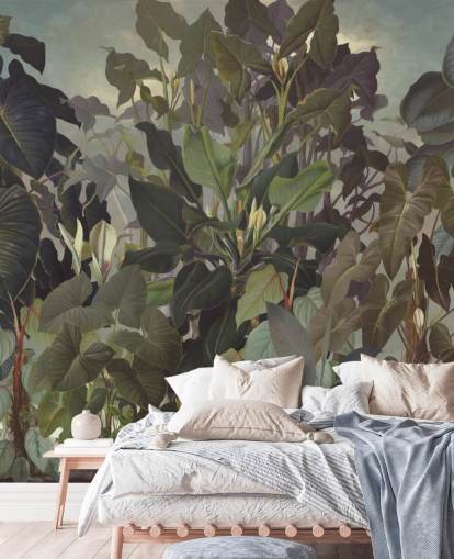 leafy jungle illustration wallpaper leafy jungle illustration wallpaper