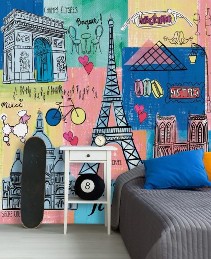 paris illustration wallpaper paris illustration wallpaper