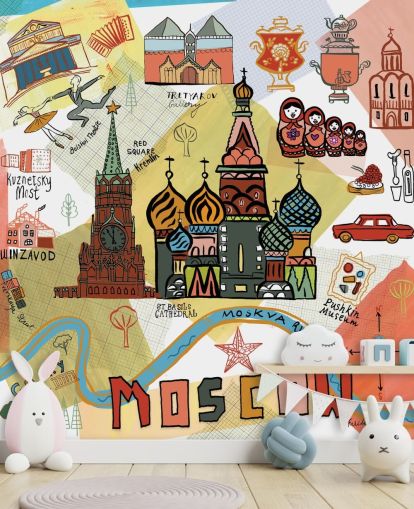 moscow illustration wallpaper moscow illustration wallpaper