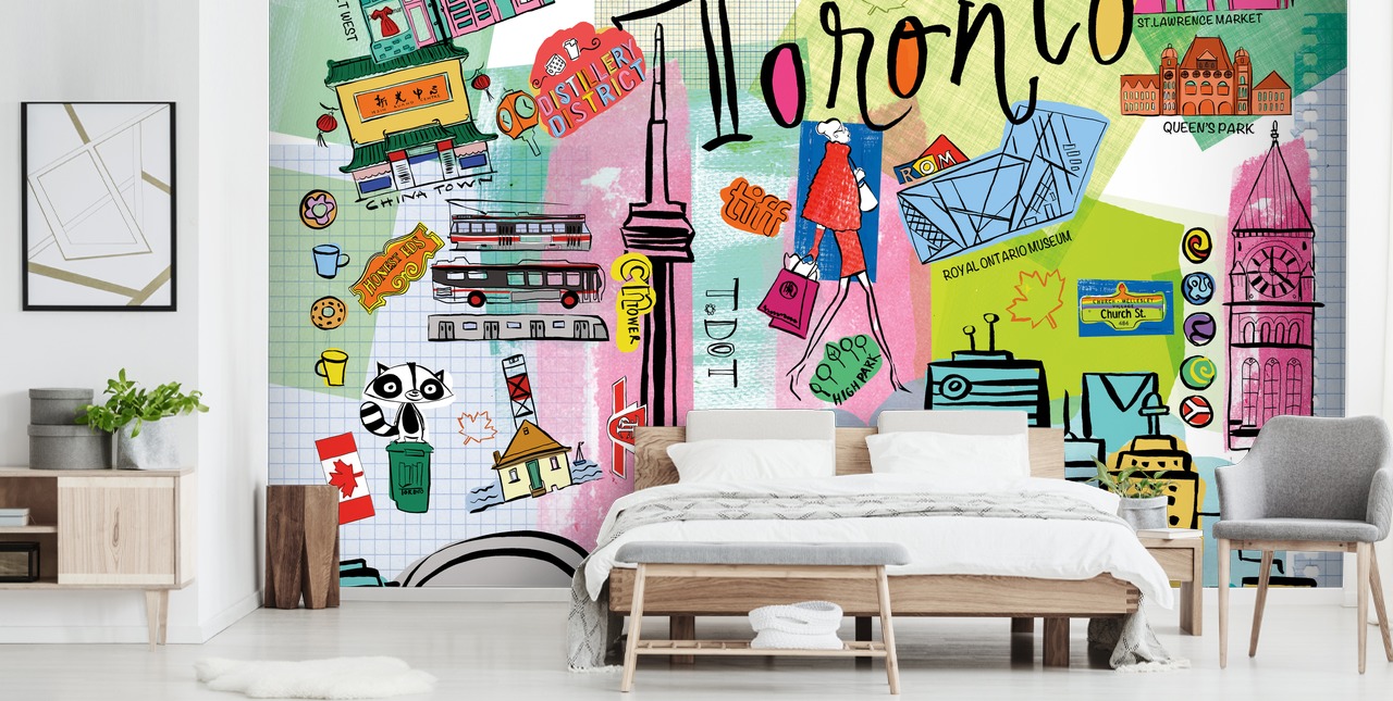 colourful toronto wallpaper