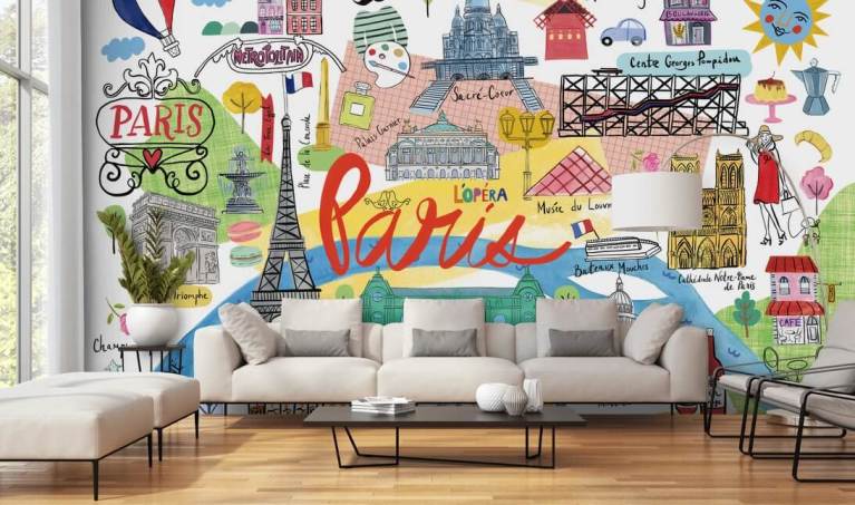 Paris Wallpaper & Wall Murals | Wallsauce US