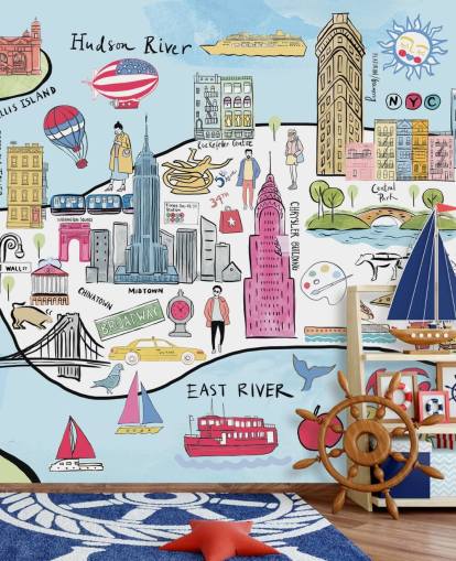 pastel new york illustration wallpaper pastel new york illustration wallpaper