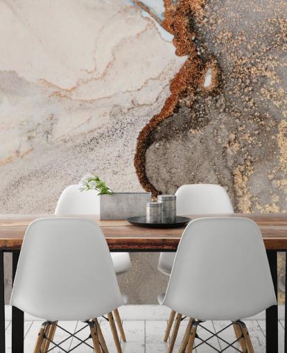 beige custom marble wallpaper mural called Glamour Geode for kitchens, bathrooms and living rooms beige custom marble wallpaper mural called Glamour Geode for kitchens, bathrooms and living rooms