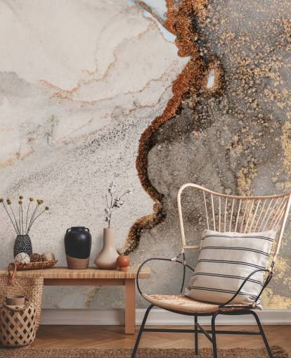 beige tilpasset marmor tapet veggmaleri kalt Glamour Geode for kjøkken, bad og stuer beige tilpasset marmor tapet veggmaleri kalt Glamour Geode for kjøkken, bad og stuer