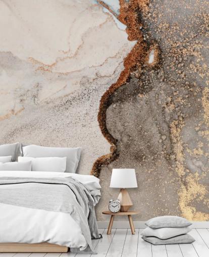 beige custom marble wallpaper mural called Glamour Geode for kitchens, bathrooms and living rooms beige custom marble wallpaper mural called Glamour Geode for kitchens, bathrooms and living rooms