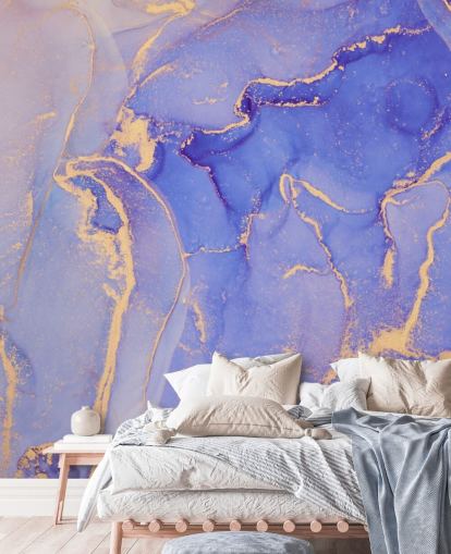 papel de parede aquarela roxo e dourado papel de parede aquarela roxo e dourado