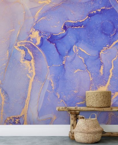 lila und goldene Aquarell-Tapete lila und goldene Aquarell-Tapete