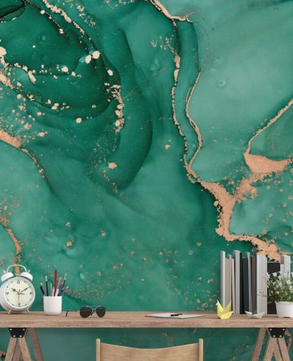 teal green marble effect wallpaper teal green marble effect wallpaper