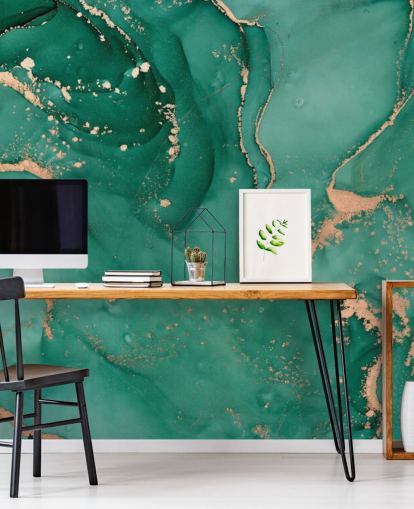 papel pintado efecto mármol verde azulado papel pintado efecto mármol verde azulado