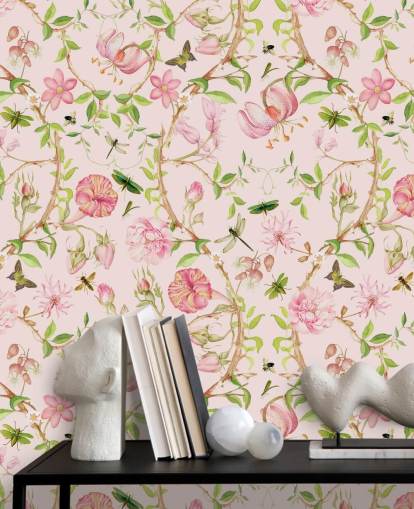 pink floral wallpaper pink floral wallpaper