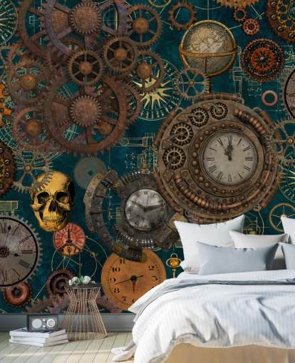 old cogs and skulls wallpaper old cogs and skulls wallpaper