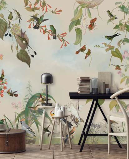 botanical scenery and birds wallpaper botanical scenery and birds wallpaper