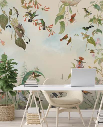 botanical scenery and birds wallpaper botanical scenery and birds wallpaper