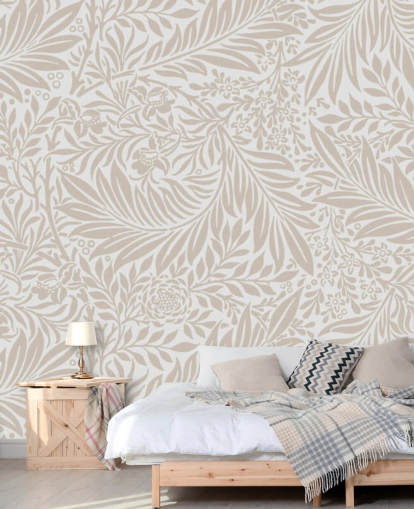 Larkspur mönster tapet i beige av William Morris Larkspur mönster tapet i beige av William Morris