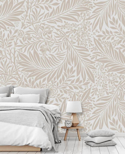 Larkspur mønster tapet i beige av William Morris Larkspur mønster tapet i beige av William Morris