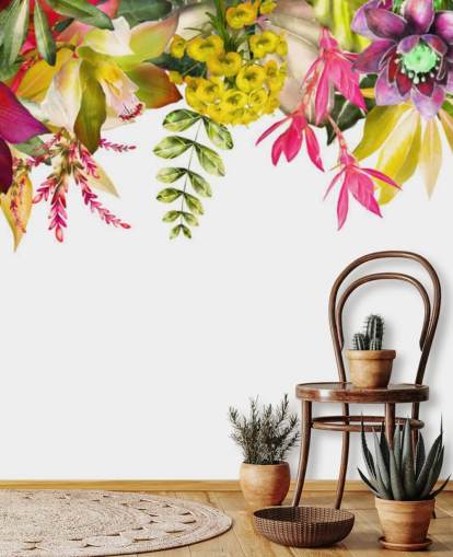 tropiske blomster hengende tapet tropiske blomster hengende tapet