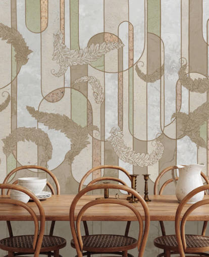 papel de parede art déco marrom neutro papel de parede art déco marrom neutro