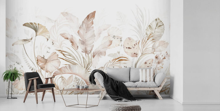neutral palme blade tapet