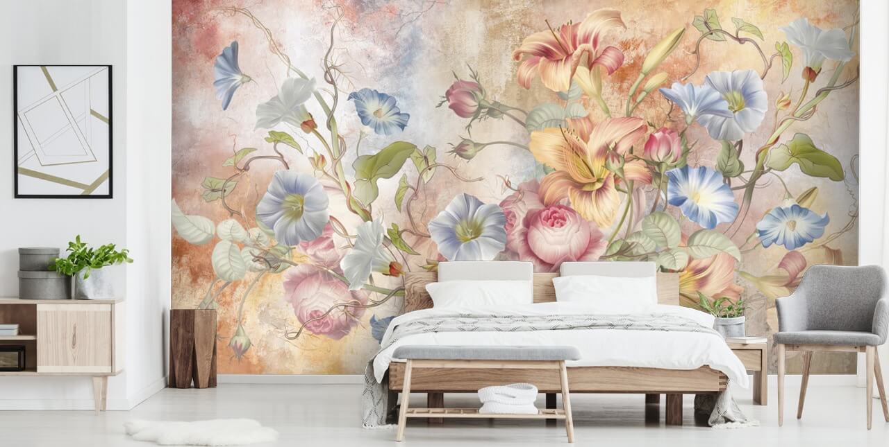 söt blomma tapet söt blomma tapet