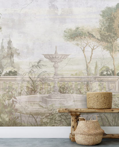 luz verde envelhecido jardim pintura papel de parede luz verde envelhecido jardim pintura papel de parede