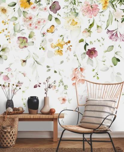 meadow florals wallpaper meadow florals wallpaper