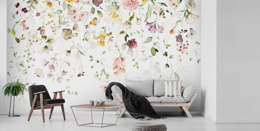 Floral Wallpaper and Flower Wall Murals | Wallsauce UK