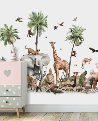 wild animals under palm trees wallpaper wild animals under palm trees wallpaper