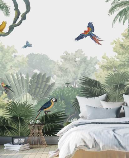 tropical jungle parrot wallpaper tropical jungle parrot wallpaper