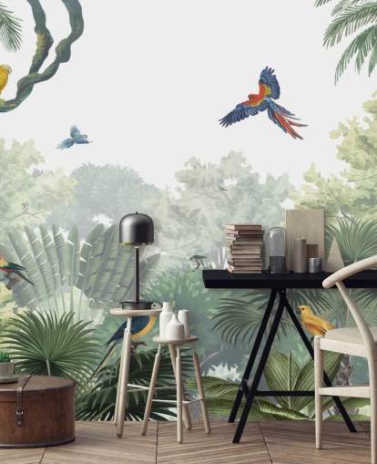 tropical jungle parrot wallpaper tropical jungle parrot wallpaper