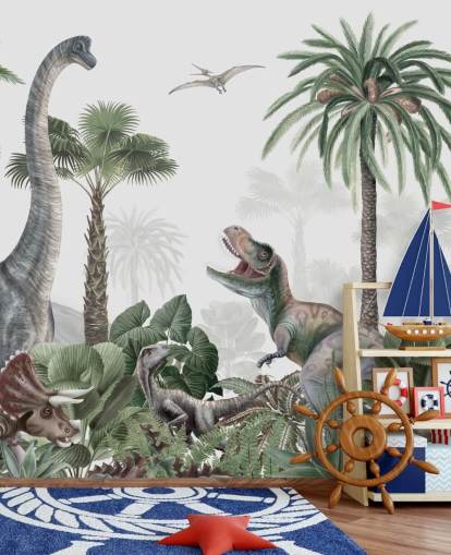 dinosaurs in jungle wallpaper dinosaurs in jungle wallpaper