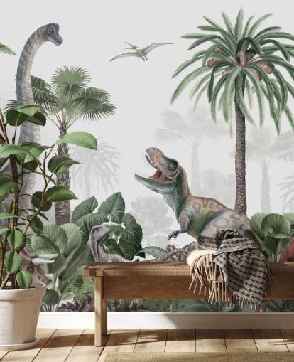 papel de parede dinossauros na selva papel de parede dinossauros na selva