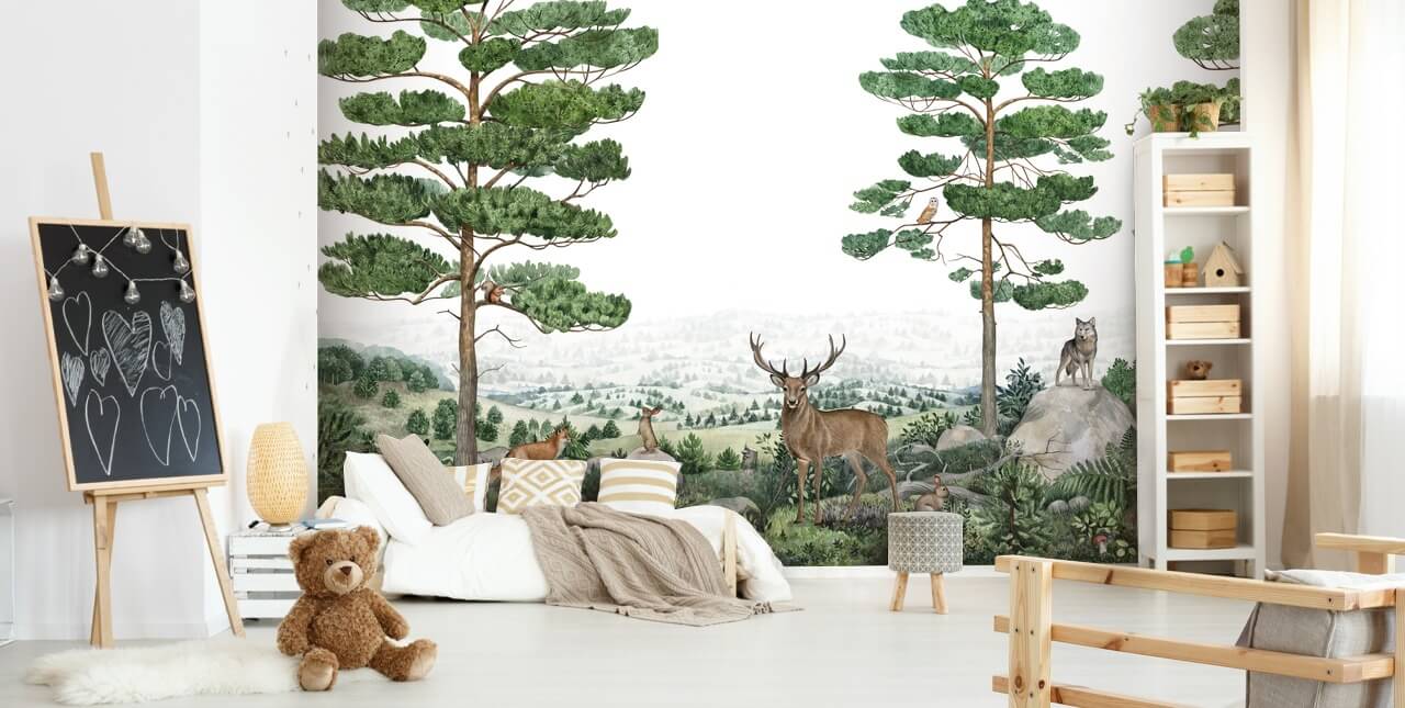 carta da parati con animali del bosco carta da parati con animali del bosco