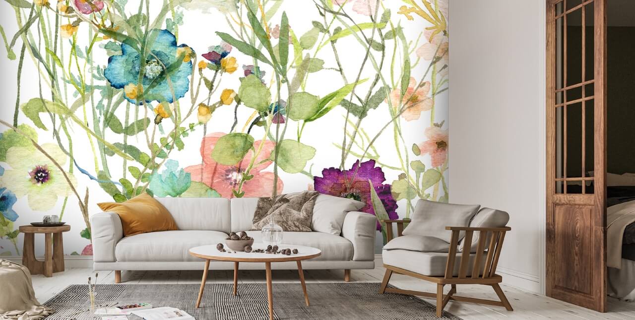 Floral Tangle Wallpaper | Wallsauce US