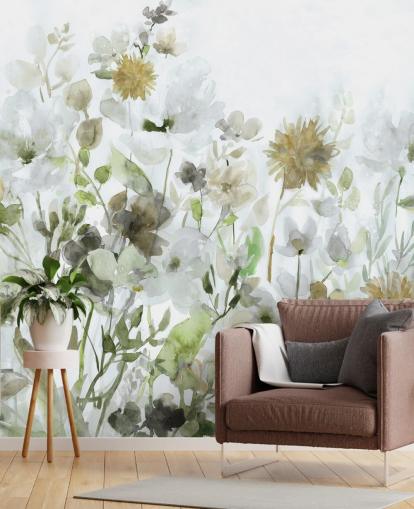 sage green and grey flowers wallpaper sage green and grey flowers wallpaper