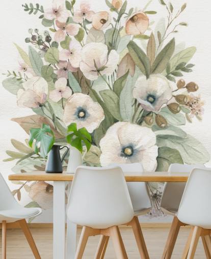 dusty pink and sage green pastel floral wallpaper dusty pink and sage green pastel floral wallpaper