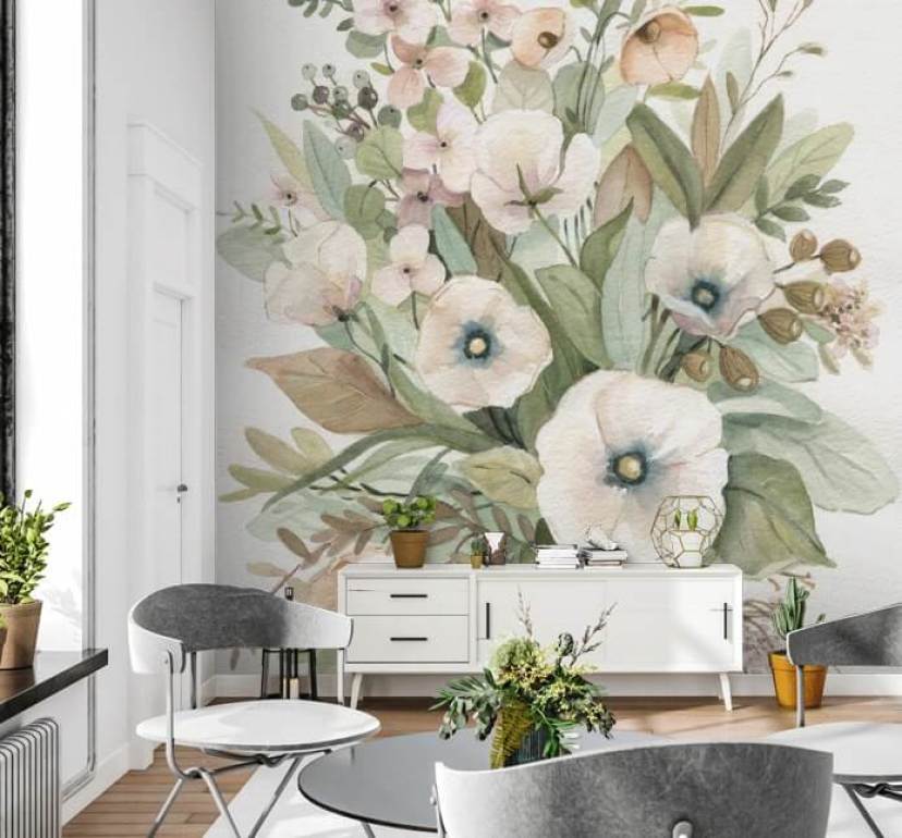 Floral Wallpaper and Flower Wall Murals | Wallsauce UK