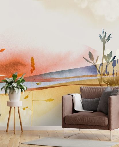 orange, yellow and blue toned abstract beach wallpaper orange, yellow and blue toned abstract beach wallpaper