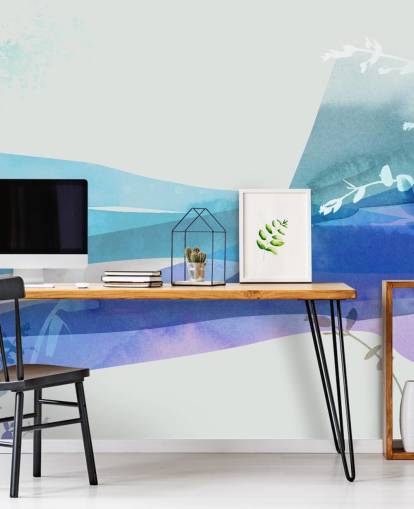 papel de parede azul cenário abstrato papel de parede azul cenário abstrato