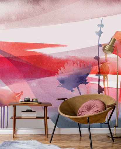 red and purple floral watercolour wallpaper red and purple floral watercolour wallpaper