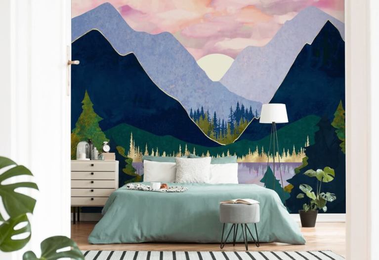 Bedroom Wallpaper & Wall Mural | Wallsauce US