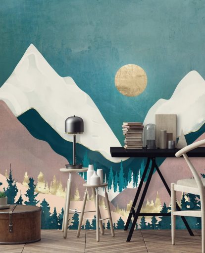 Winter Vista Wall Mural by SpaceFrog Designs Winter Vista Wall Mural by SpaceFrog Designs