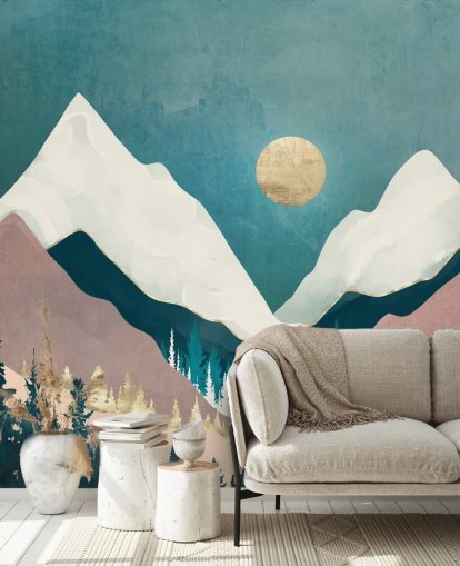 Winter Vista Wall Mural by SpaceFrog Designs Winter Vista Wall Mural by SpaceFrog Designs