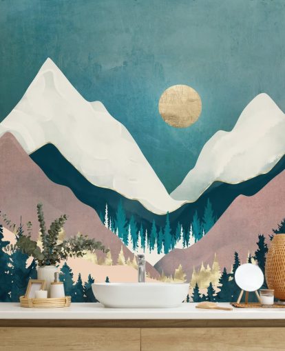 Winter Vista Väggmålning av SpaceFrog Designs Winter Vista Väggmålning av SpaceFrog Designs