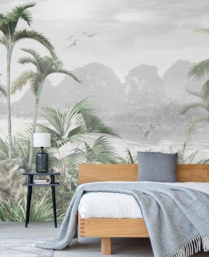 papier peint mural de la jungle verte appelé Jungle Paradise à Wallsauce pour les chambres, les salons et les couloirs papier peint mural de la jungle verte appelé Jungle Paradise à Wallsauce pour les chambres, les salons et les couloirs