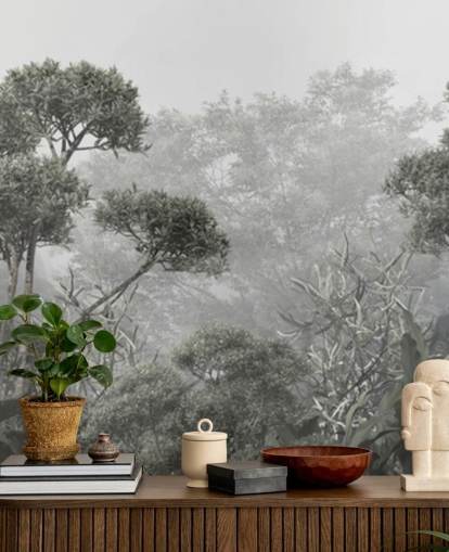 Muted green jungle trees wallpaper Muted green jungle trees wallpaper