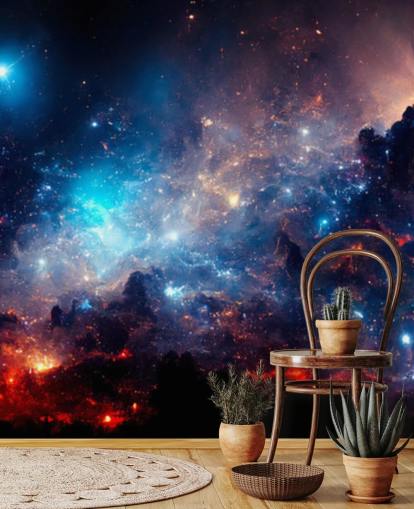 Purple and blue nebular solar system wallpaper Purple and blue nebular solar system wallpaper