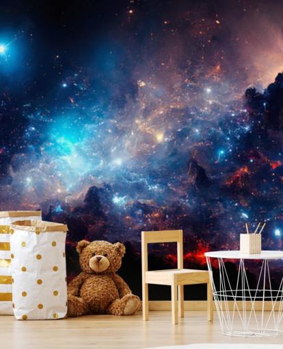 Purple and blue nebular solar system wallpaper Purple and blue nebular solar system wallpaper