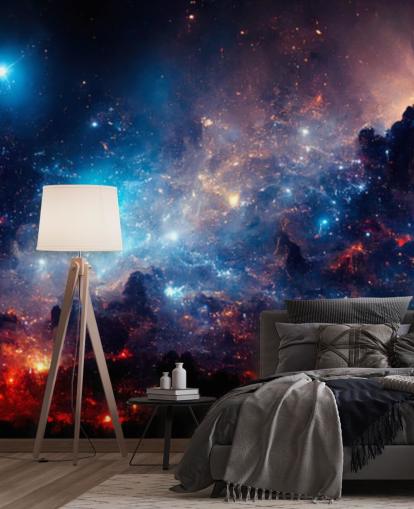 Purple and blue nebular solar system wallpaper Purple and blue nebular solar system wallpaper