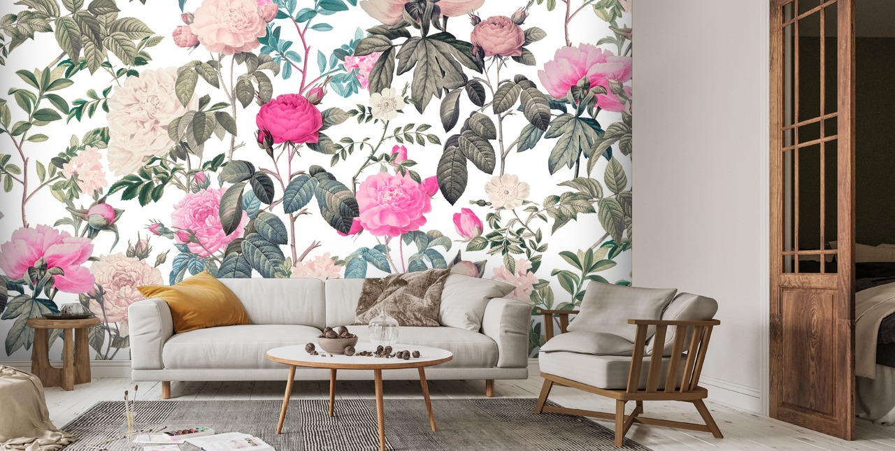 Flower Romance Wallpaper | Wallsauce UK