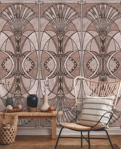 Blush pink art deco wallpaper Blush pink art deco wallpaper